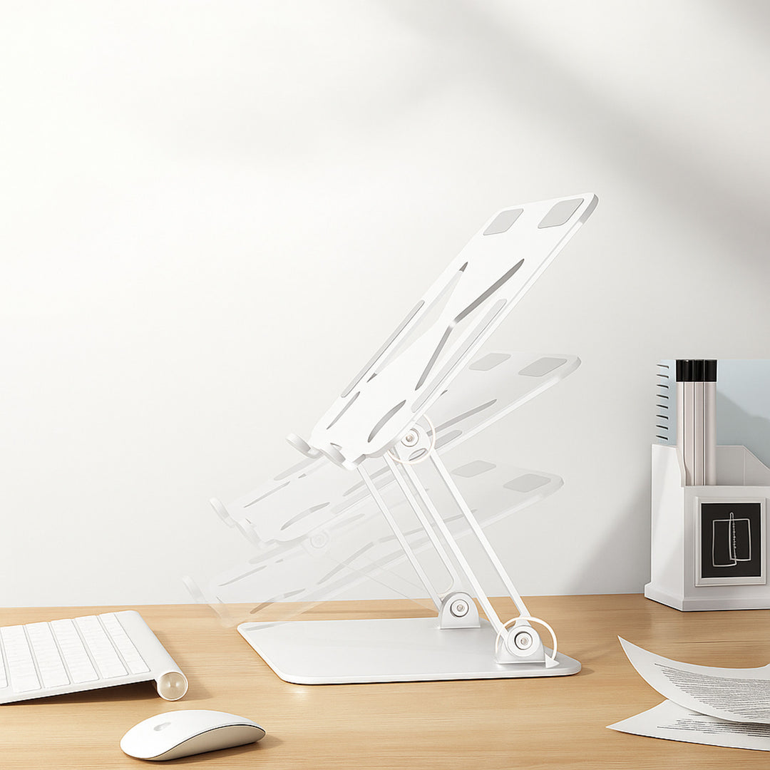 Nastaviteľný, ergonomický stojan pre 10-17 palcové notebooky LAPTOP STAND MT2661W, Mediatech