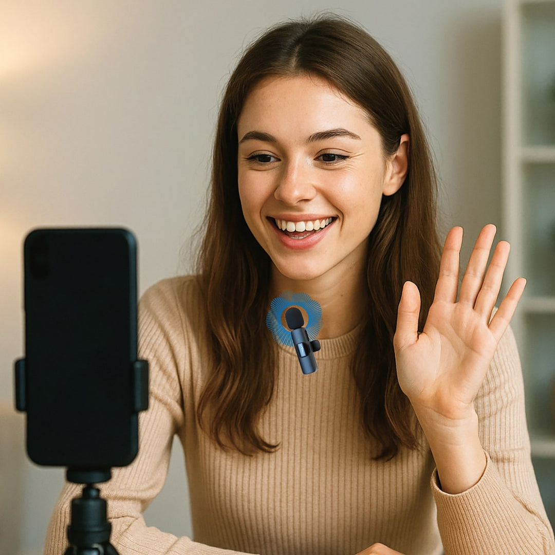 MICRO-MIC DUO – 2x bezdrôtový klopový mikrofón (sada), s klipom, iOS a Android (OTG), mini, supercitlivý. USB-C a LIGHTNING, Mediatech