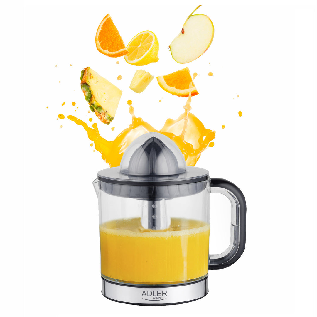 Odšťavovač citrusov Adler, objem 1,2 l, maximálny výkon 60 W, čierny, AD 4012
