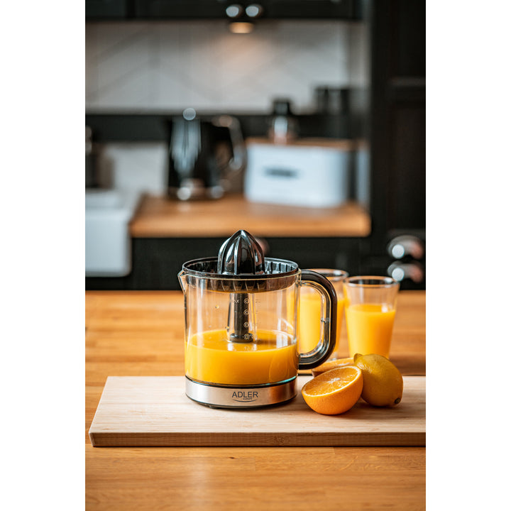 Odšťavovač citrusov Adler, objem 1,2 l, maximálny výkon 60 W, čierny, AD 4012