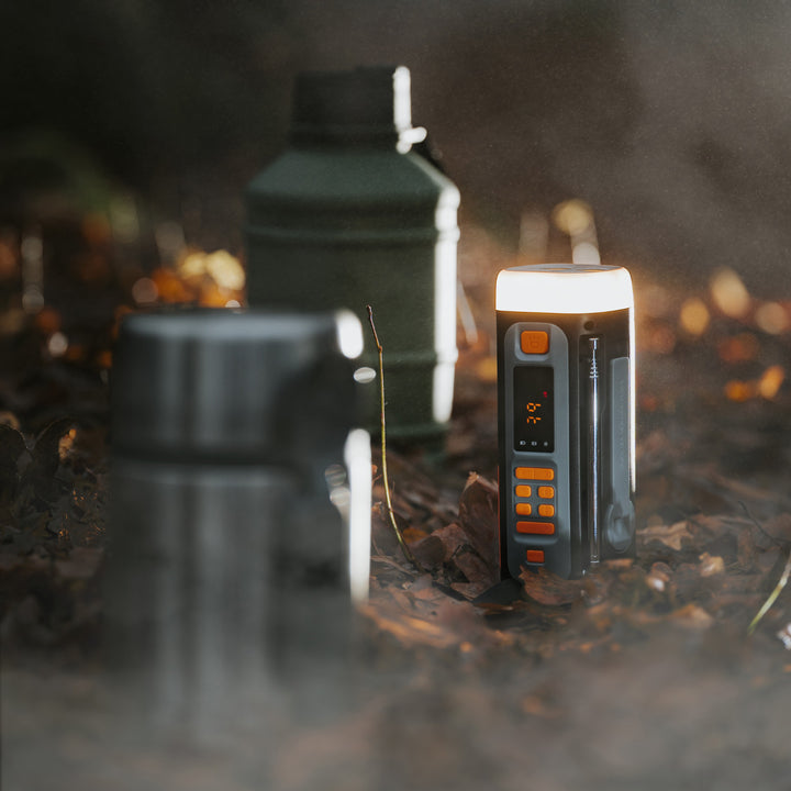 Núdzové rádio Adler so solárnym panelom, ručnou kľukou a powerbankou, Bluetooth 5.0, 4W LED baterkou, 4500 mAh, AD 1920