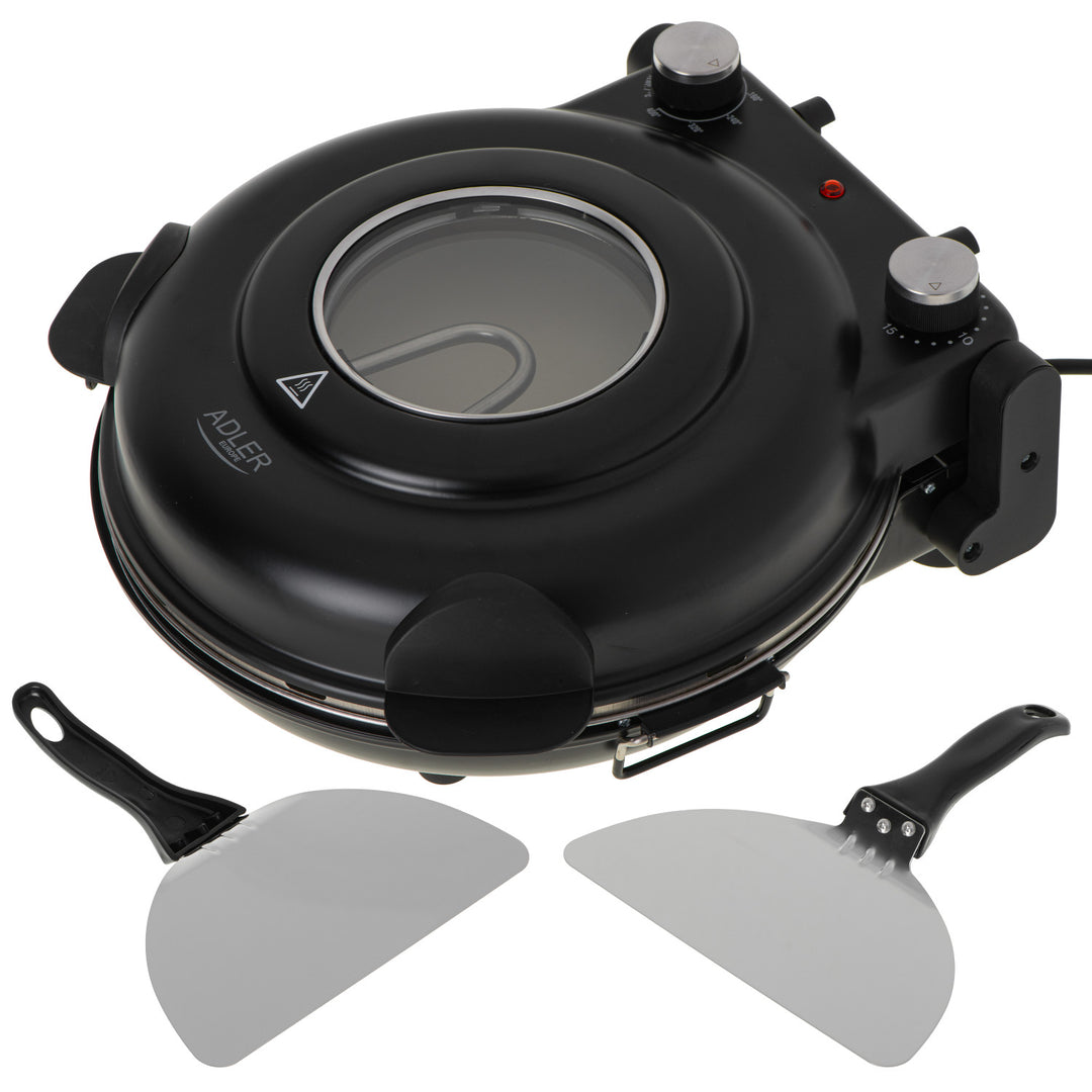 Pec na pizzu Adler, regulácia teploty do 400 °C, keramický kameň, dva vykurovacie telesá, AD 6314