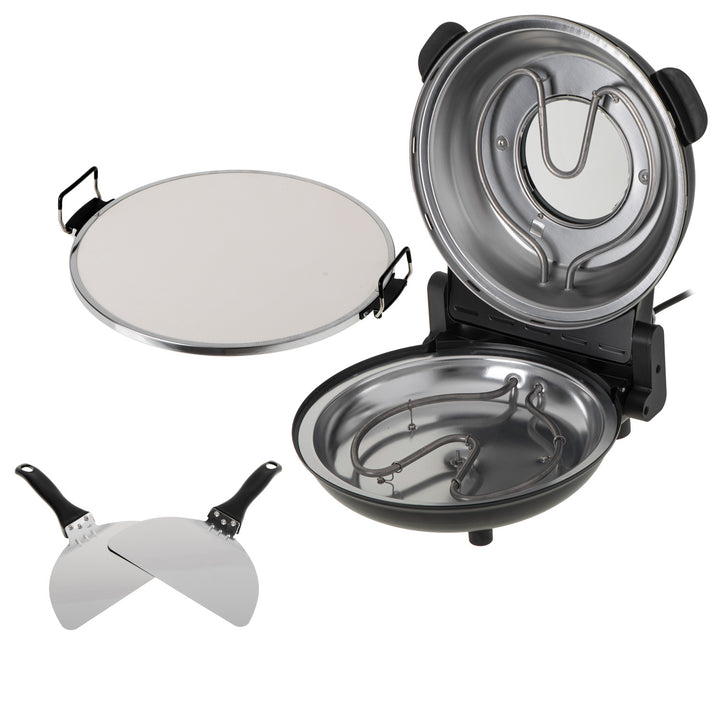 Pec na pizzu Adler, regulácia teploty do 400 °C, keramický kameň, dva vykurovacie telesá, AD 6314