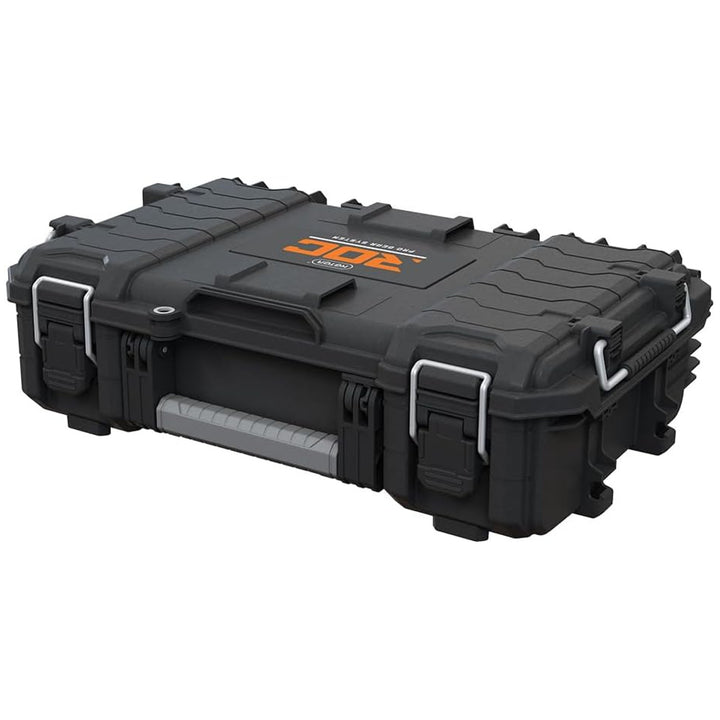 Kufrík na náradie Keter ROC Pro Gear 2.0, nosnosť 36 kg, priestor na visací zámok, tesnenie chrániace pred prachom a vodou, organizér s vekom v balení, možnosť zavesenia na stenu, 256979