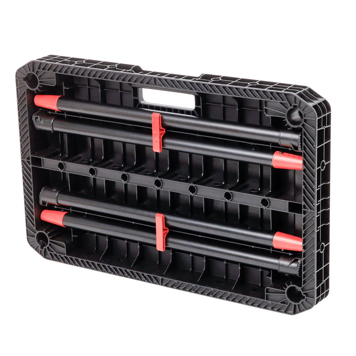 Skladací pracovný stôl Keter Ultimate, nosnosť až 453 kg, montáž za 30 sekúnd, veľký pracovný priestor s otvormi 3/4 palca, prenosný, 262936