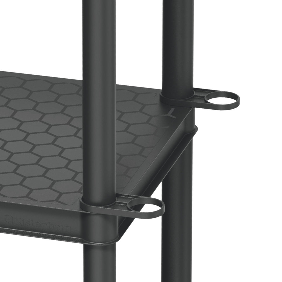 Stackaro Solid 75 Kistenberg regálová jednotka, max. celkové zaťaženie 220 kg, 5 políc, montáž na stenu, KSS75L5HD-S411