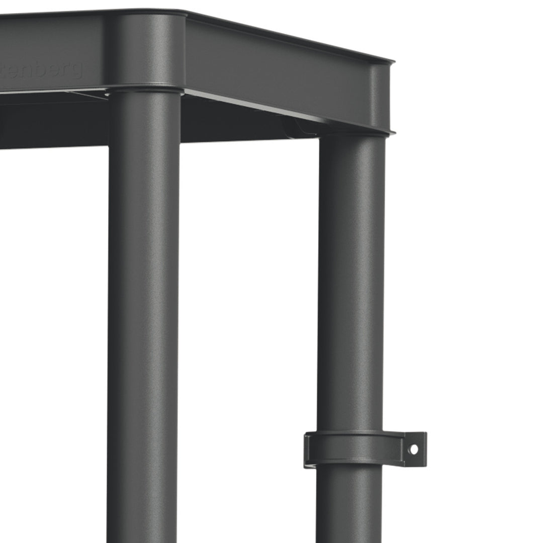 Stackaro Solid 75 Kistenberg regálová jednotka, max. celkové zaťaženie 220 kg, 5 políc, montáž na stenu, KSS75L5HD-S411