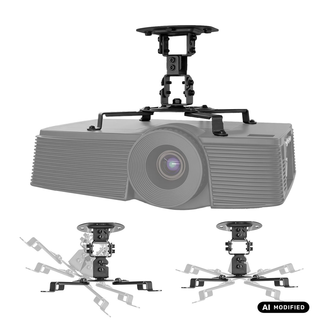 Stropný držiak / záves na projektor Maclean, 54–320 mm, do 13,5 kg, otočný o 360 stupňov MC-200 B