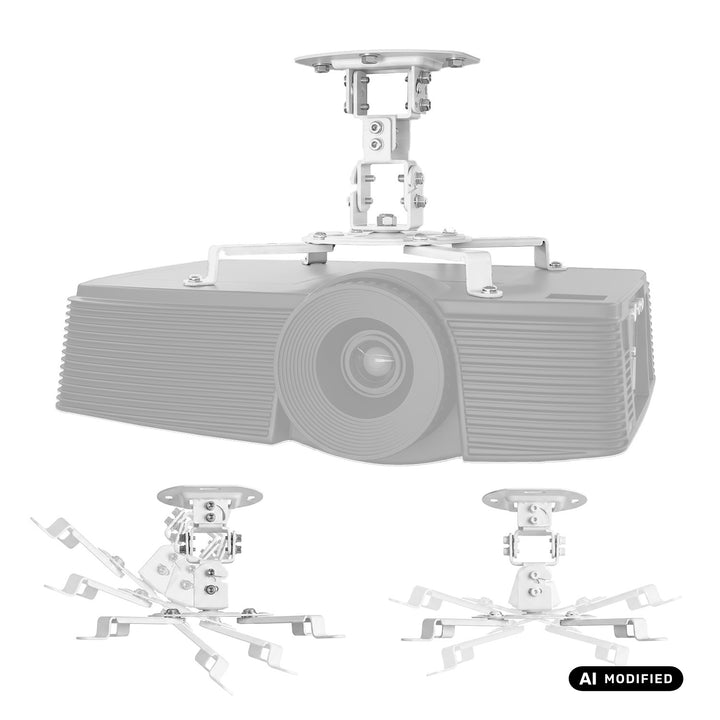 Stropný držiak / záves pre projektor Maclean, 54–320 mm, do 13,5 kg, otočný o 360 stupňov MC-200 W