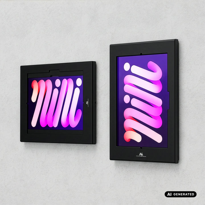 Reklamný držiak na tablet Maclean, s aretáciou, 12,4" – 13", iPad Air/Pro, Samsung Tab S10+/S9+/S8+/S7+, 257 × 350 × 22 mm, MC-950 B