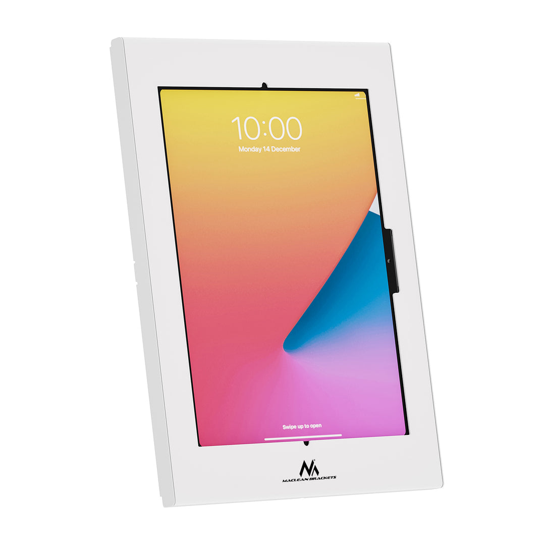 Reklamný držiak na tablet Maclean, s aretáciou, 12,4"–13", iPad Air/Pro, Samsung Tab S10+/S9+/S8+/S7+, 257 × 350 × 22 mm, MC-950 W