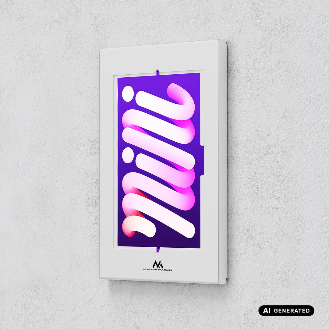 Reklamný držiak na tablet Maclean, s aretáciou, 10,9"–11", iPad Air/Pro, Samsung Tab A a S Series, 220 × 323 × 22 mm, MC-955 W