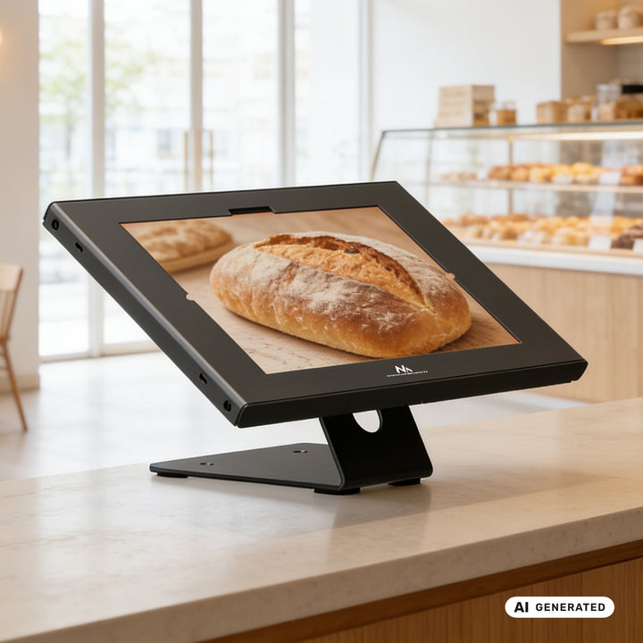 Reklamný držiak na tablet Maclean, s aretáciou, 10,9"–11", iPad Air/Pro, Samsung Tab A a S Series, 220 × 323 × 22 mm, MC-957 B