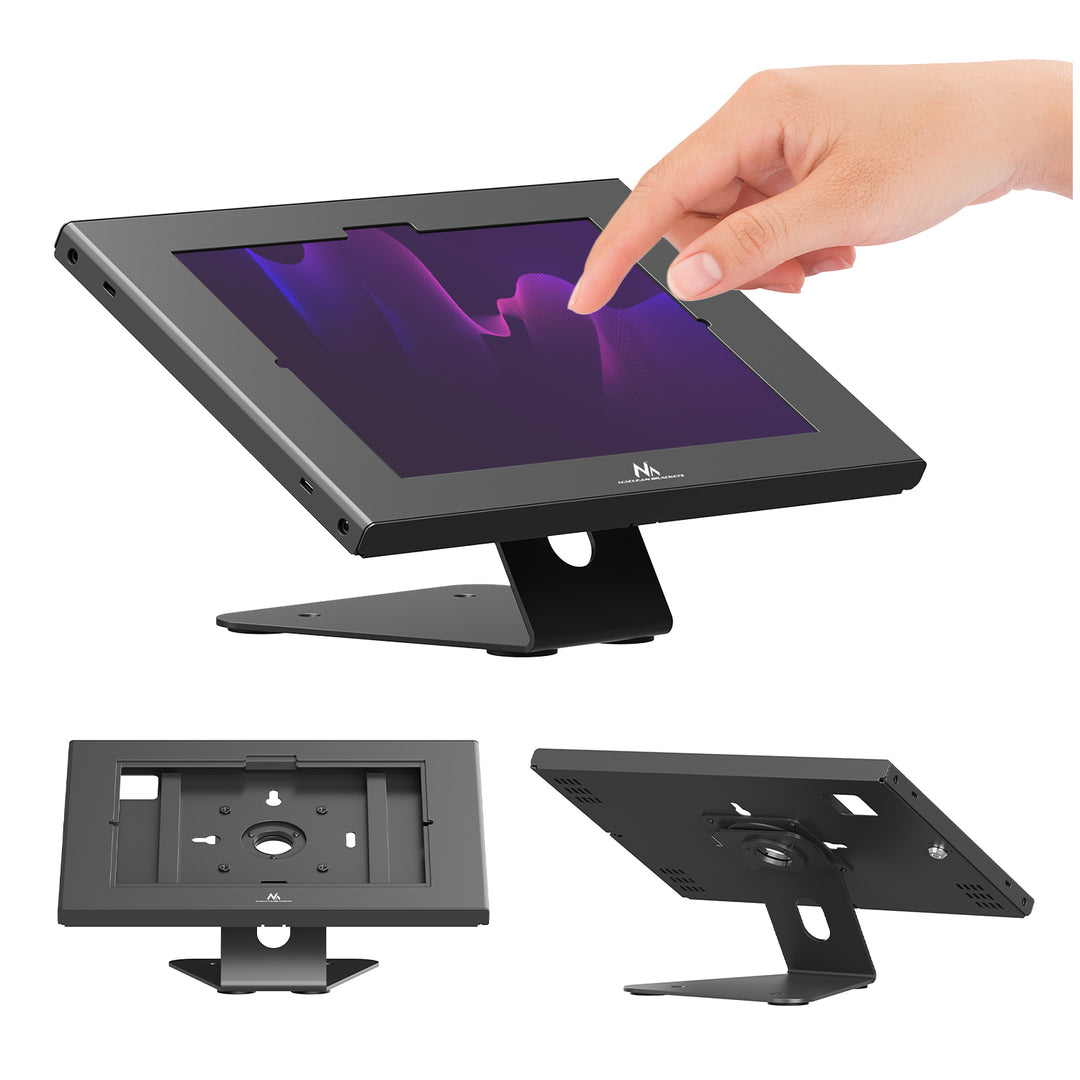 Reklamný držiak na tablet Maclean, s aretáciou, 10,9"–11", iPad Air/Pro, Samsung Tab A a S Series, 220 × 323 × 22 mm, MC-957 B