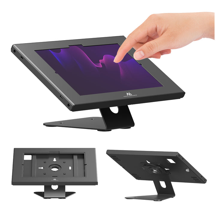 Reklamný držiak na tablet Maclean, s aretáciou, 10,9"–11", iPad Air/Pro, Samsung Tab A a S Series, 220 × 323 × 22 mm, MC-957 B
