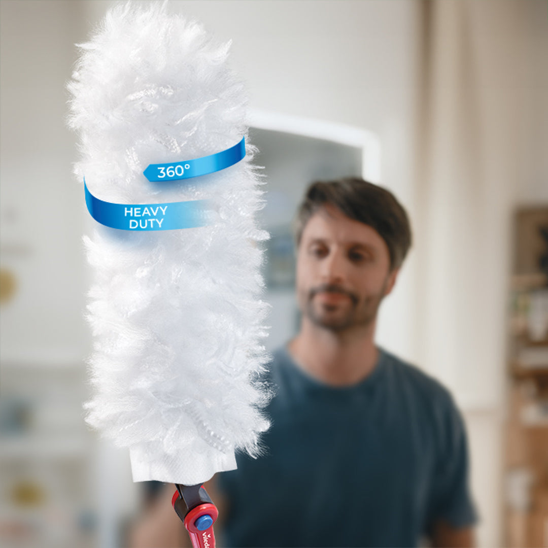 Vileda Flex&Catch lopatka na smeti s krátkou rukoväťou, protisklzovou ochranou, flexibilnou hlavou + 10 náplní