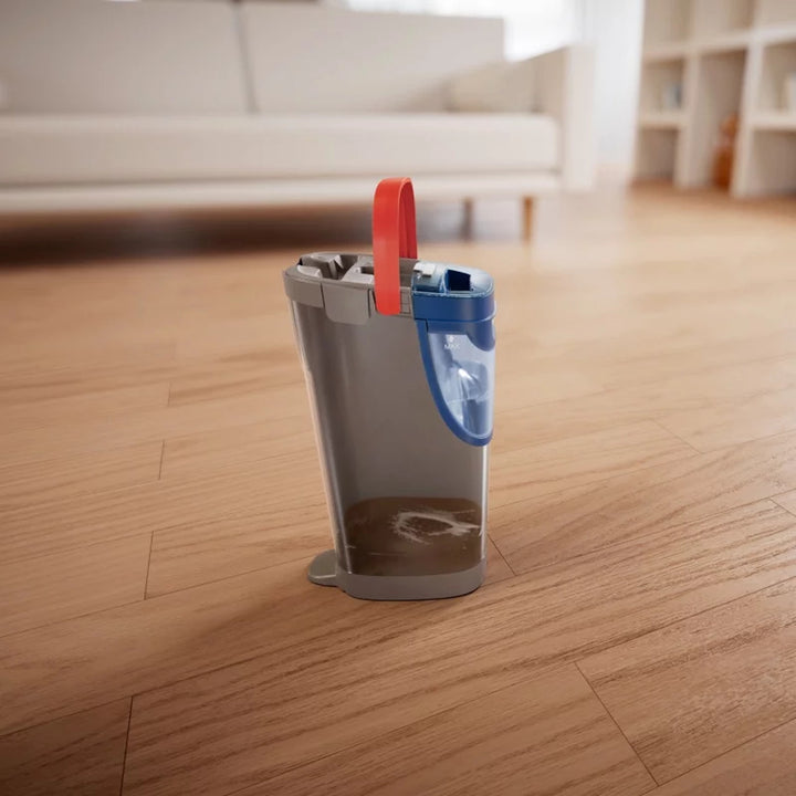 Vileda H2prO plochý mop, 100 % oddelenie čistej a špinavej vody, dve nádrže, 2 mikrovláknové podložky, 360° koncovka, 175774