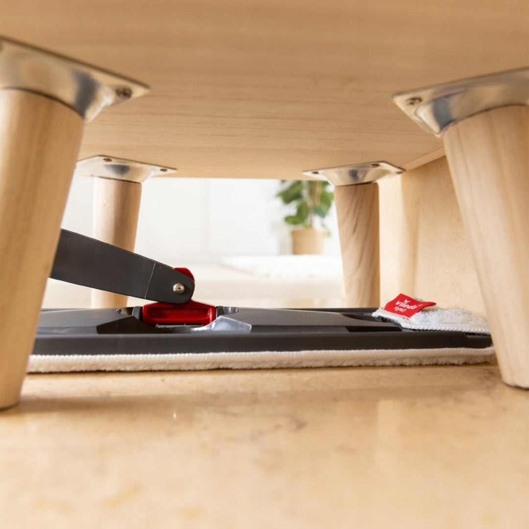 Vileda H2prO plochý mop, 100 % oddelenie čistej a špinavej vody, dve nádrže, 3 mikrovláknové podložky, 360° špička, 175774