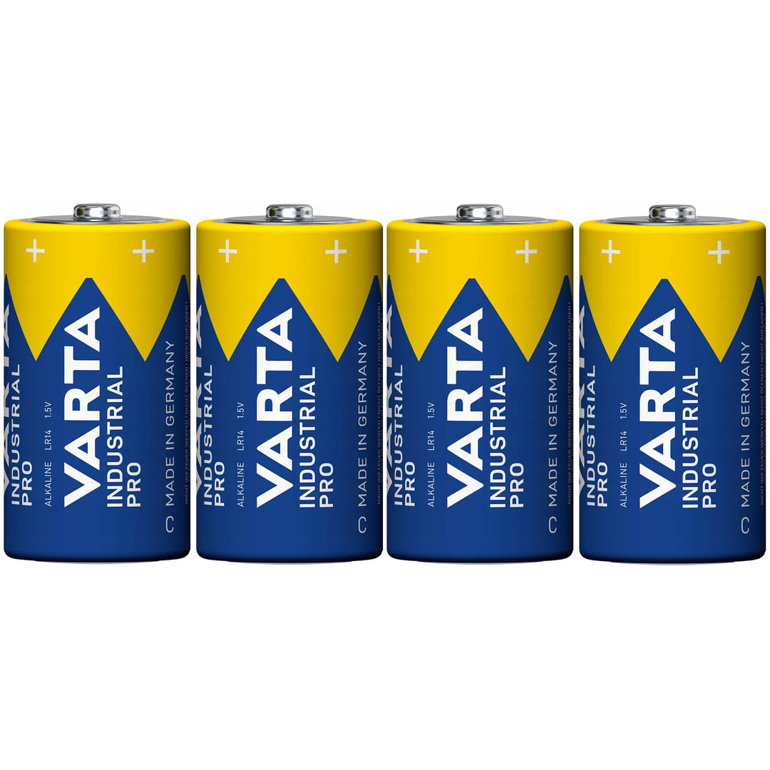 4x R-14 LR14 C 1,5 V alkalická batéria Varta Industrial Pro