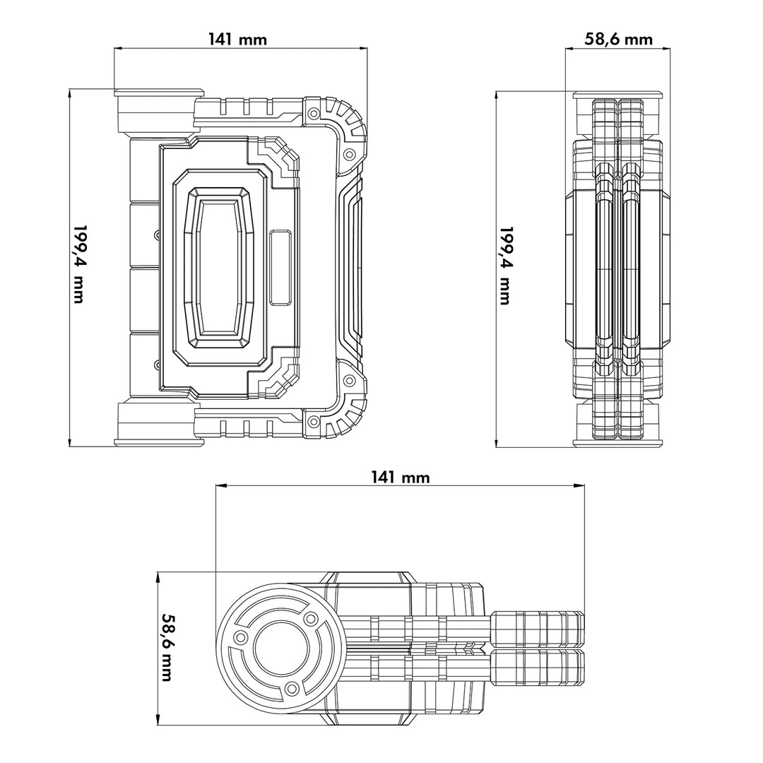 Pracovná lampa Maclean COB LED, 300 lm, 3 režimy osvetlenia, farebná teplota 6500 K, MCE439 2 kusy + 8x AA batérie Varta Industrial
