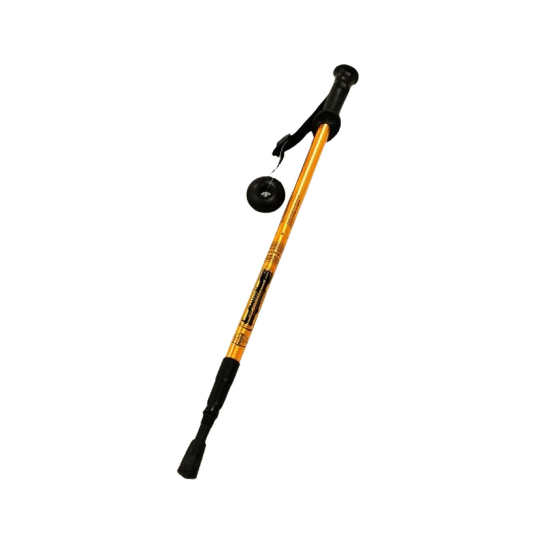Hliníkové palice na severskú chôdzu, 65–135 cm, teleskopické, zlaté