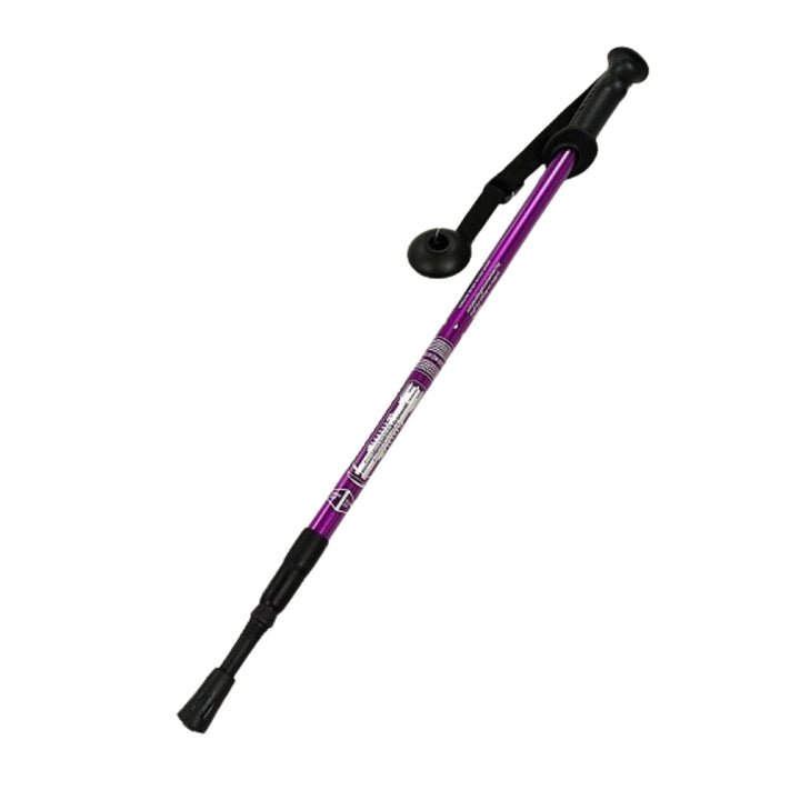Hliníkové palice na severskú chôdzu, 65–135 cm, teleskopické, fialové