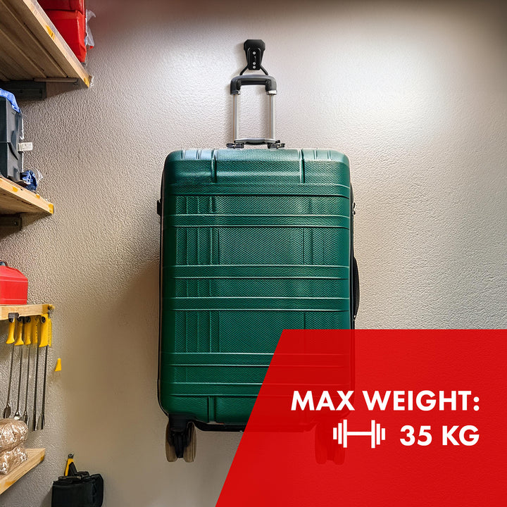 Maclean nástenný držiak/vešiak na pneumatiky, záhradné náradie, rebríky, hadice, bicykle, oceľ, max. zaťaženie 35 kg, MC-440, 2 kusy