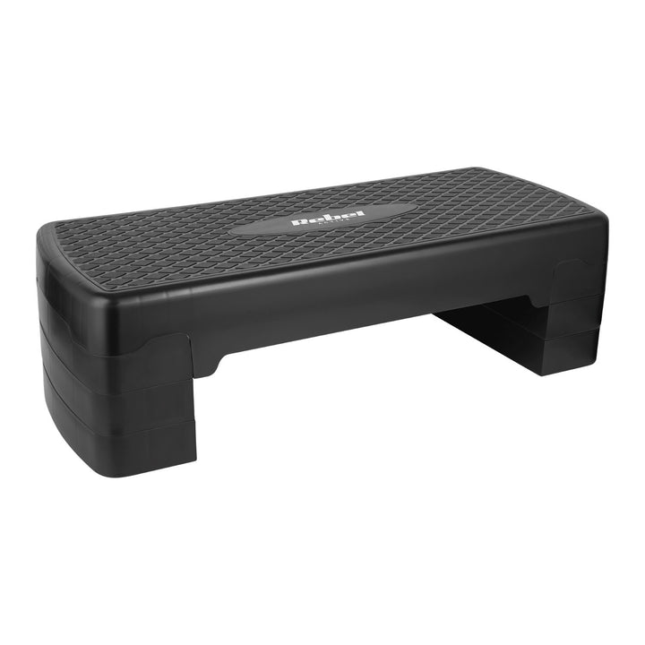 Rebel Active aerobik a fitness step, 3 schody, 68 cm, čierny, RBA-3227-BK