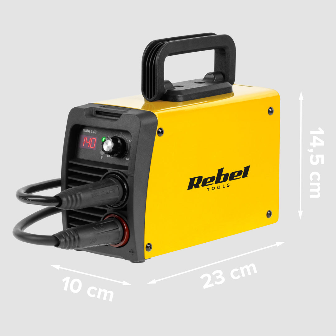 Zváračka Rebel, MMA, LED displej, IP21S, 10–140 A, RB-1040