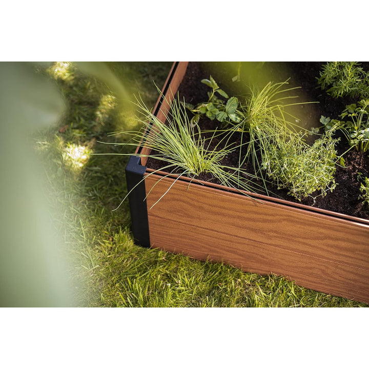 Keter Maple záhradná obrubník, plast, hnedá, rozmery 106x106x32 cm, odolný voči poveternostným vplyvom, 249299