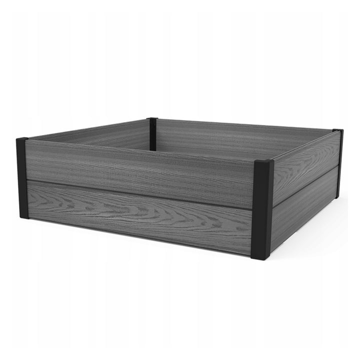 Keter Maple záhradné obrubníky, plastové, sivé, rozmery 106x106x32 cm, odolné voči poveternostným vplyvom, 249298