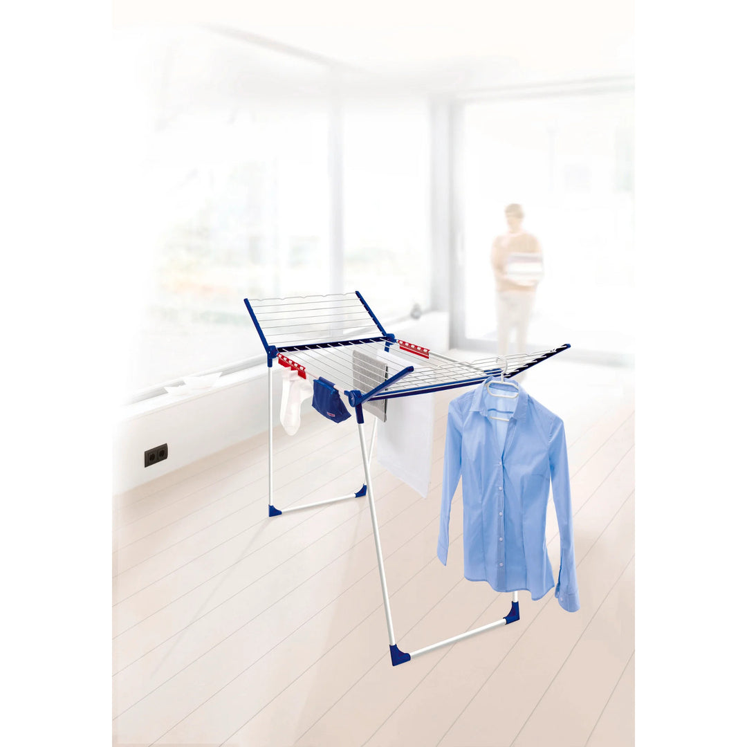 Leifheit Pegasus 200 Solid Comfort sušiak na bielizeň, dĺžka šnúry 20 m, protišmykové nožičky, odolný voči poveternostným vplyvom, 2 kolíky na bielizeň, 81516