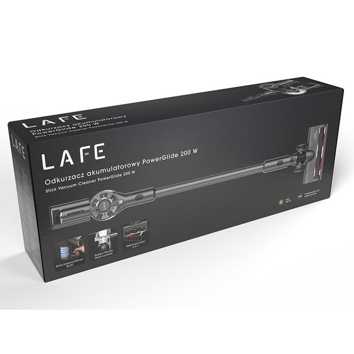 Bezdrôtový vysávač LAFE, bezkefový motor BLDC, batéria 2200 mAh, PowerGlide 200 W
