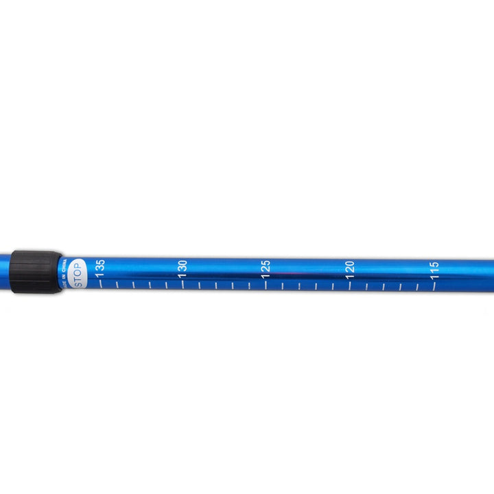 Hliníkové teleskopické palice na nordic walking 65–135 cm, modré, 2 páry