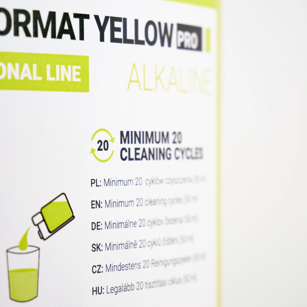 Čistiaci prostriedok na mliečny systém 2x1 l, Coffee Format MILK FORMAT YELLOW PRO