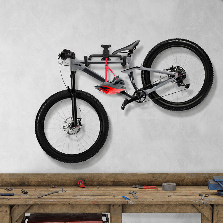 Nástenný držiak na bicykle Maclean, horizontálny, oceľ, max. zaťaženie 30 kg, MC-484, 3 ks