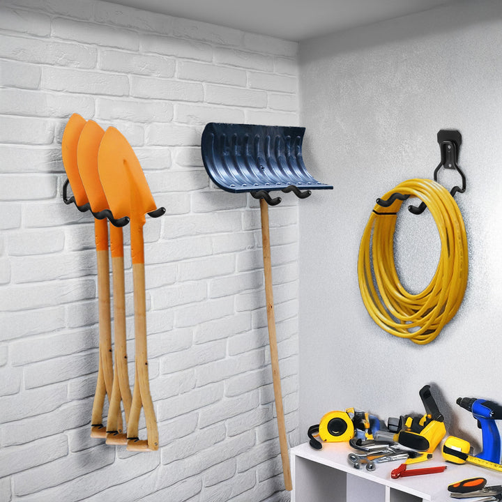 Nástenný držiak Maclean na náradie, kolesá, rebrík, bicykel, oceľový, max. zaťaženie 30 kg, MC-486, 3 ks