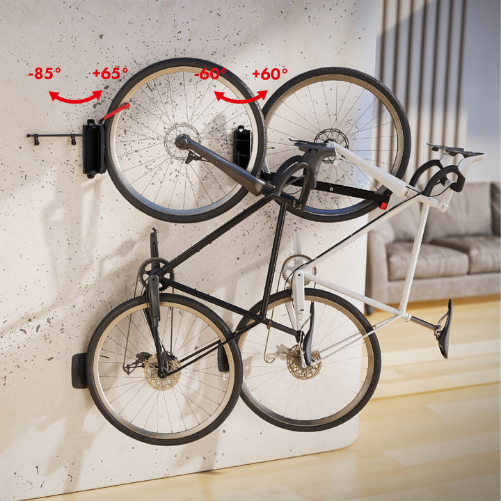 Nástenný držiak / vešiak na bicykle Maclean, nosnosť max. 35 kg, MC-499, 4 ks