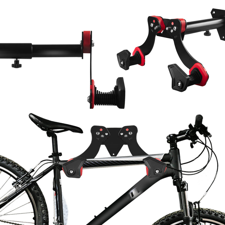 Nástenný držiak na bicykel Maclean, oceľ, max. zaťaženie 30 kg, MC-449, 2 ks