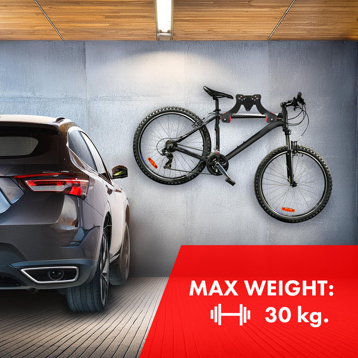 Nástenný držiak na bicykel Maclean, oceľ, max. zaťaženie 30 kg, MC-449, 3 ks