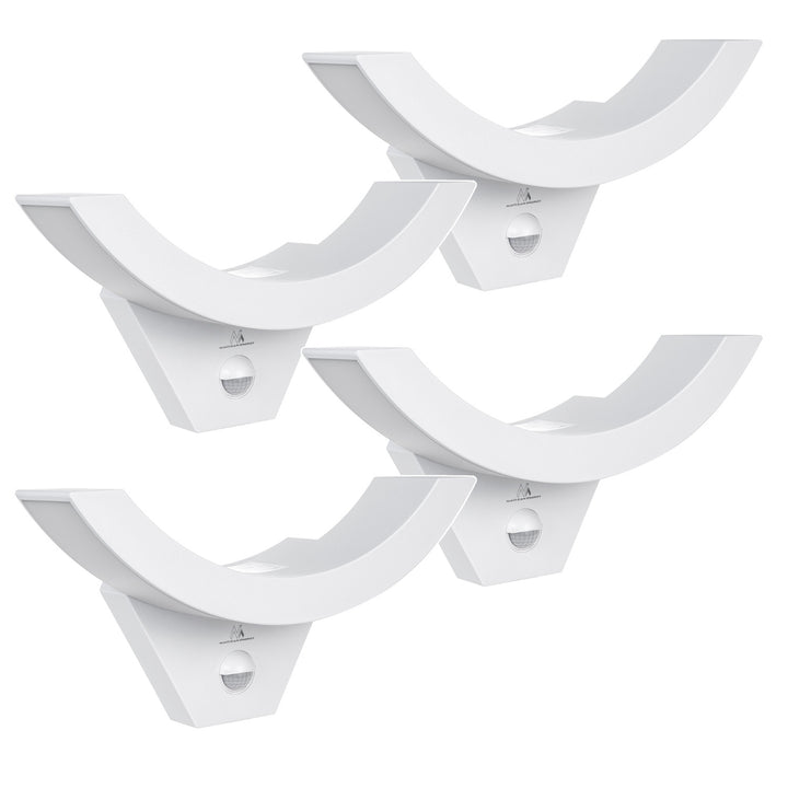 LED svietidlo s pohybovým senzorom Maclean, PIR senzor, biela farba, 10 W, IP54, 800 lm, MCE290 W, 4 ks