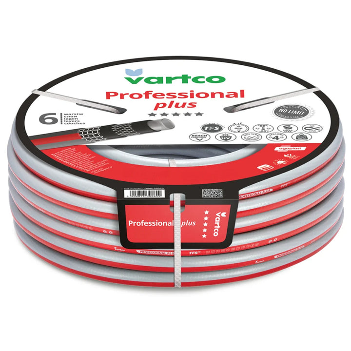 Záhradná hadica Vartco, 6-vrstvová, ohybná, priemer 1/2", dĺžka 100 m, Professional Plus