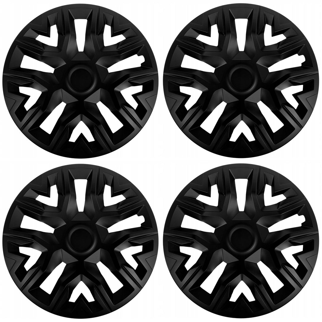 Univerzálne kryty kolies 15'' NRM The Best, čierne, sada 4 ks