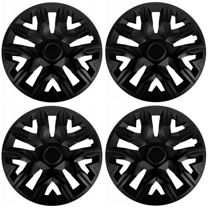 Univerzálne kryty kolies 15'' NRM The Best, čierne, sada 4 ks
