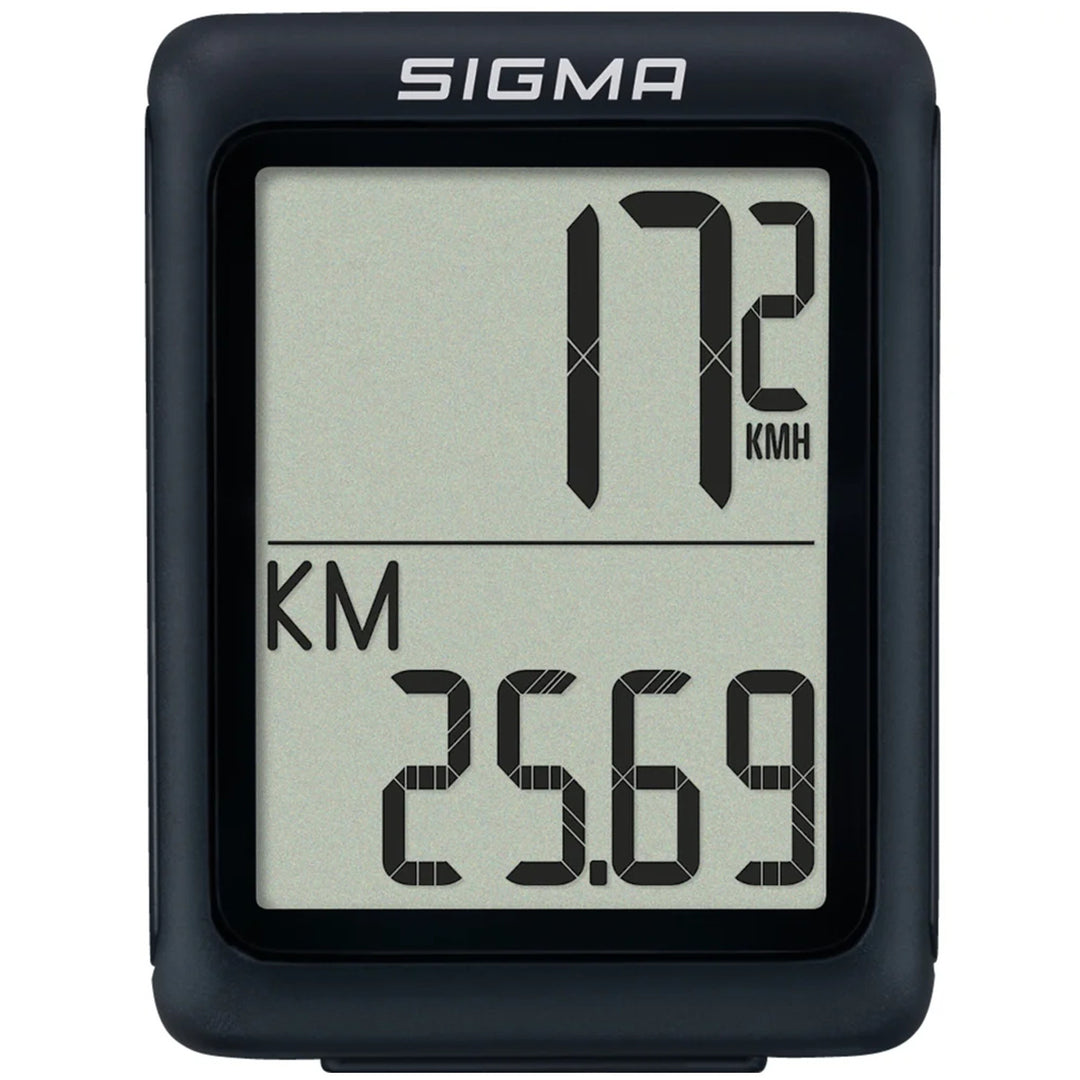 Cyklistický počítač Sigma BC 5.0 WR, vodotesný, odolný voči poveternostným vplyvom, veľký a prehľadný displej, 5 základných funkcií