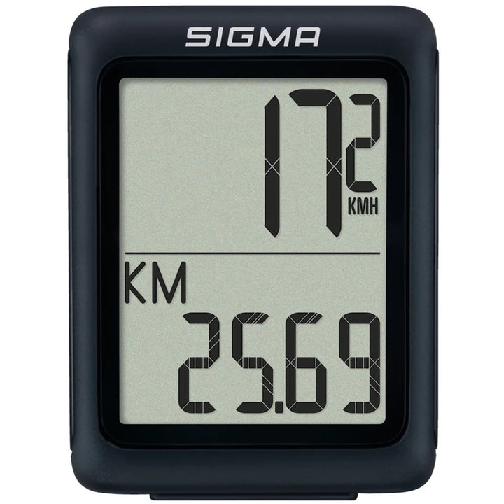Cyklistický počítač Sigma BC 5.0 WR, vodotesný, odolný voči poveternostným vplyvom, veľký a prehľadný displej, 5 základných funkcií