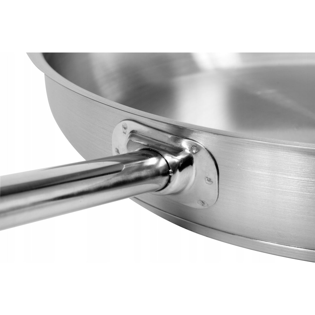 Profesionálna gastronomická panvica Yato Gastro, vhodná na všetky typy sporákov, z nehrdzavejúcej ocele, priemer 20 cm, objem 1,3 l, vhodná do umývačky riadu, YG-00100