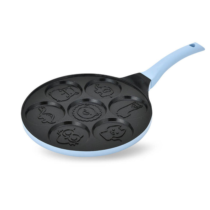 Panvica na palacinky Maestro, vzor so zvieratkami, priemer 26 cm, nepriľnavý povrch, silikónová rukoväť, vhodná na všetky typy sporákov, MR-1222-C