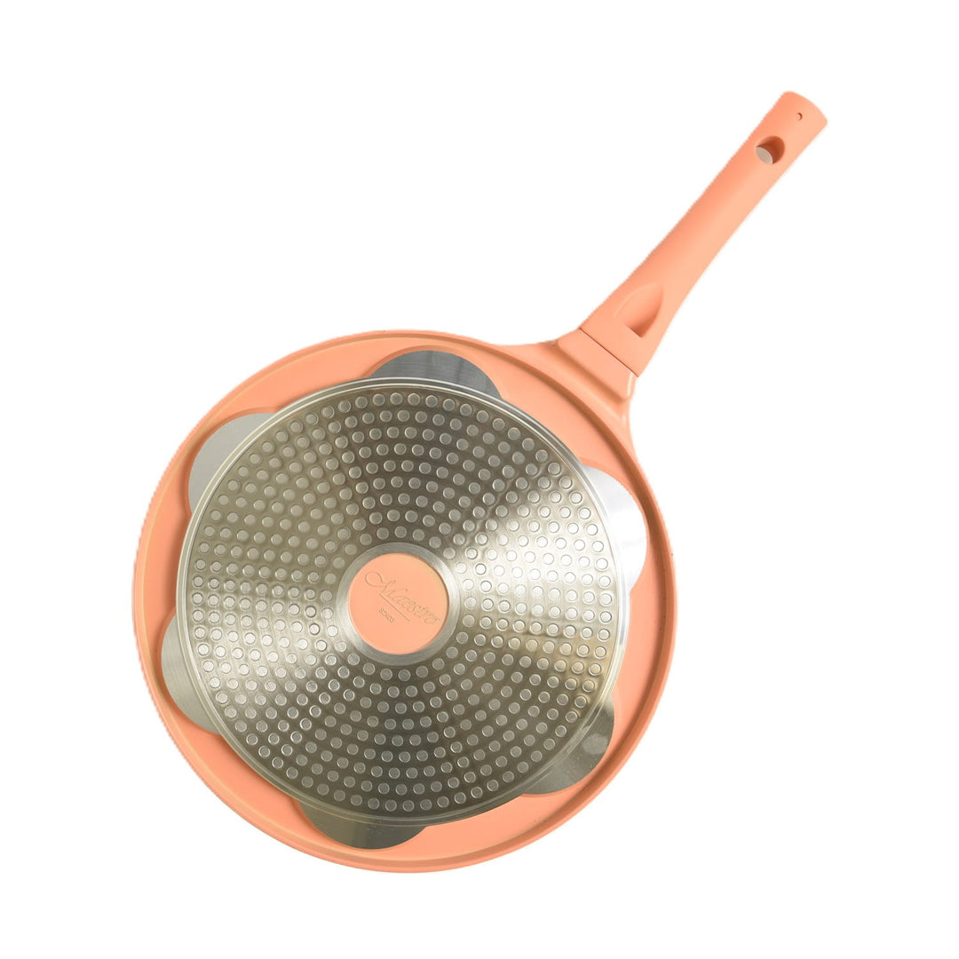 Panvica na palacinky Maestro, vzor s emotikami, priemer 26 cm, nepriľnavý povrch, silikónová rukoväť, vhodná na všetky typy sporákov, MR-1222-B