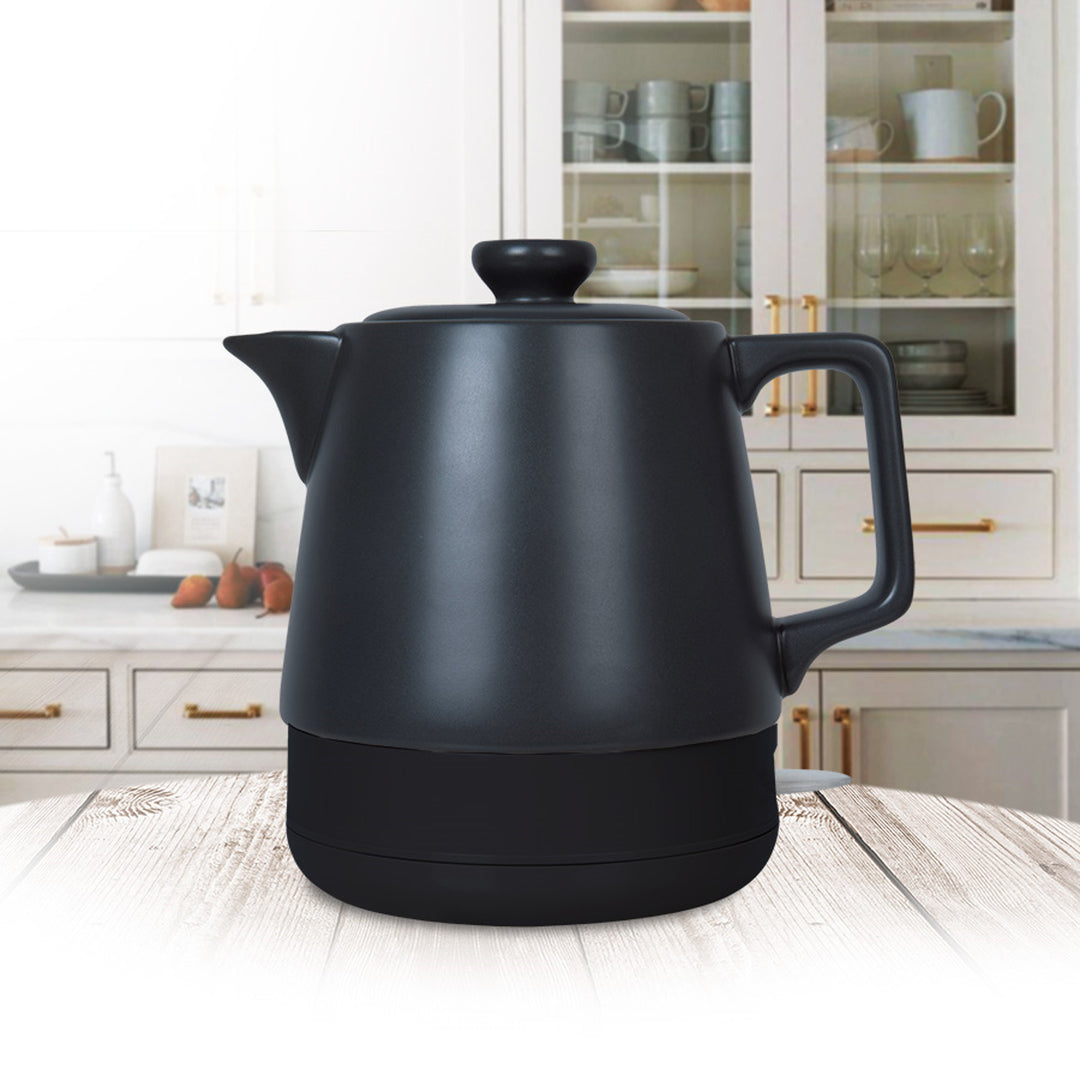 Keramická rýchlovarná kanvica Maestro, objem 1 l, výkon 1200 W, farba čierna, MR-071